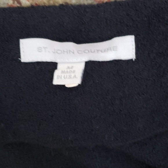 St John Couture Knit Sweater Beaded Jeweled M - Picture 6 of 10